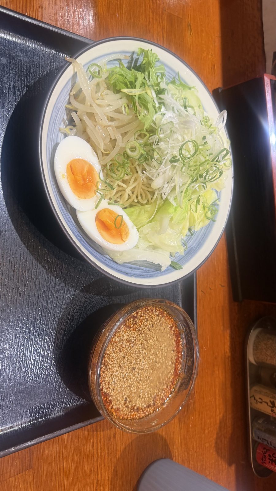 広島流つけ麺 からまるの冷たい麺と野菜たっぷりの広島つけ麺